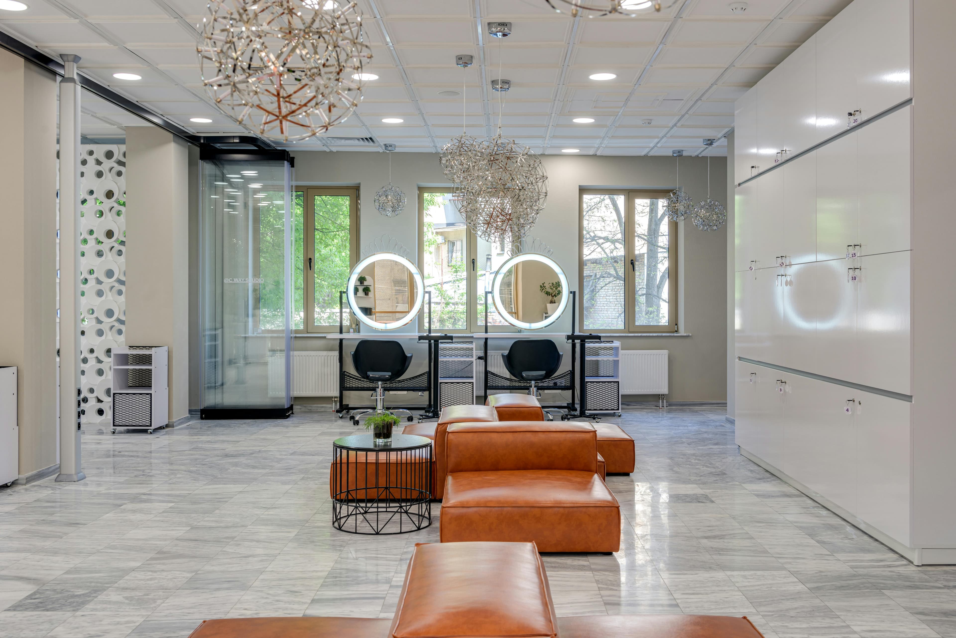 Polished concrete floor with radiant tubing