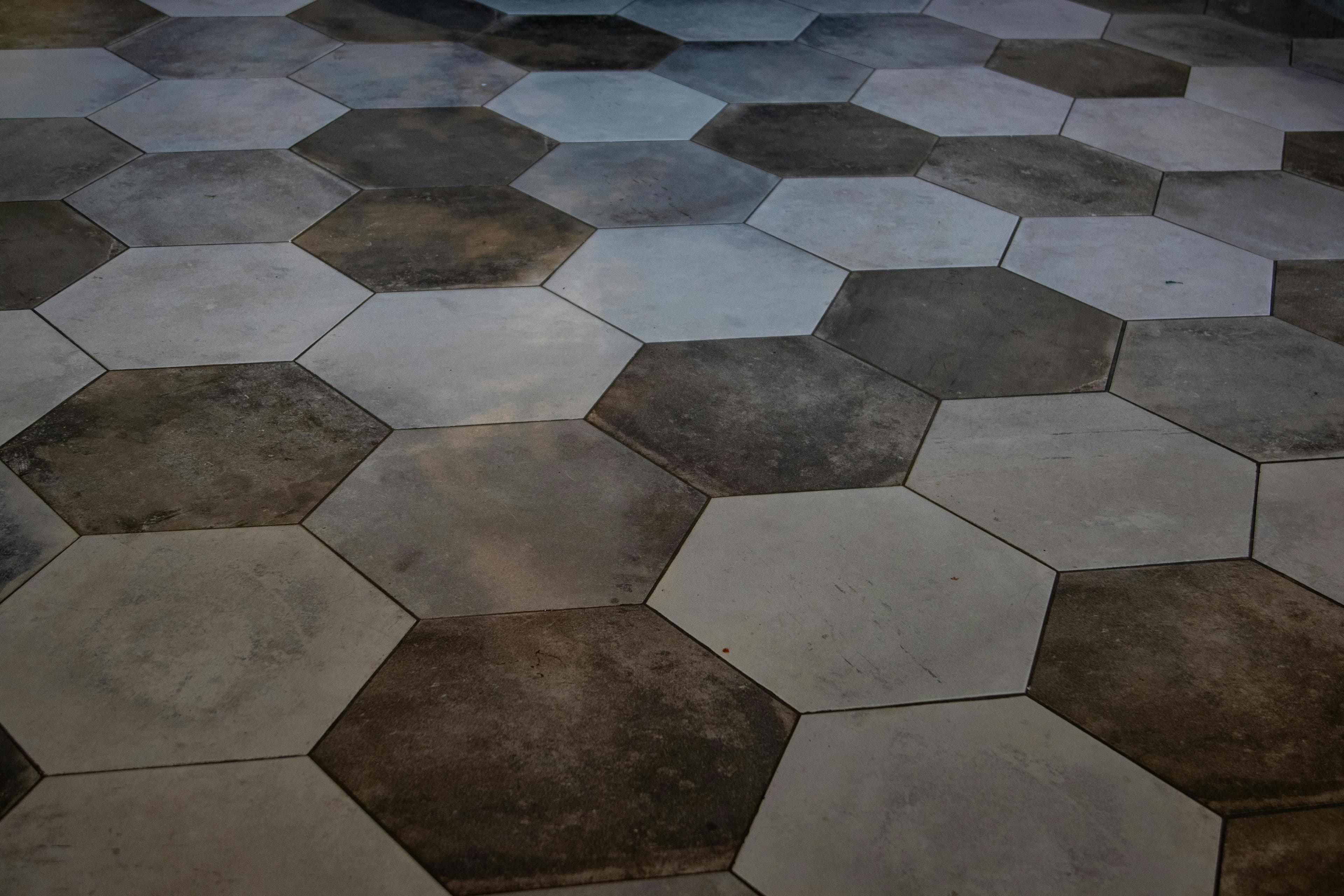 Library with in-floor heating detail