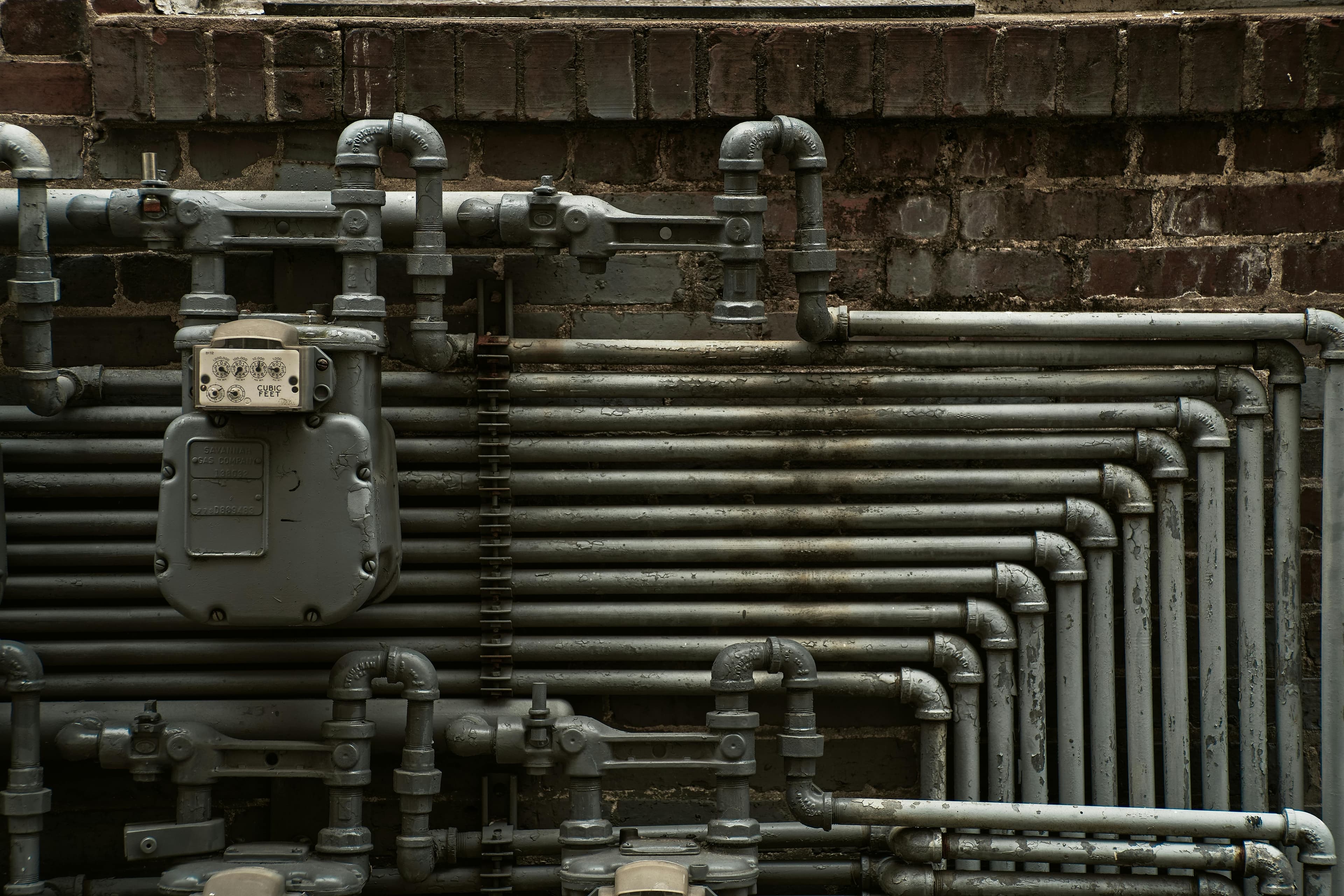 Mechanical room with geothermal heat pump