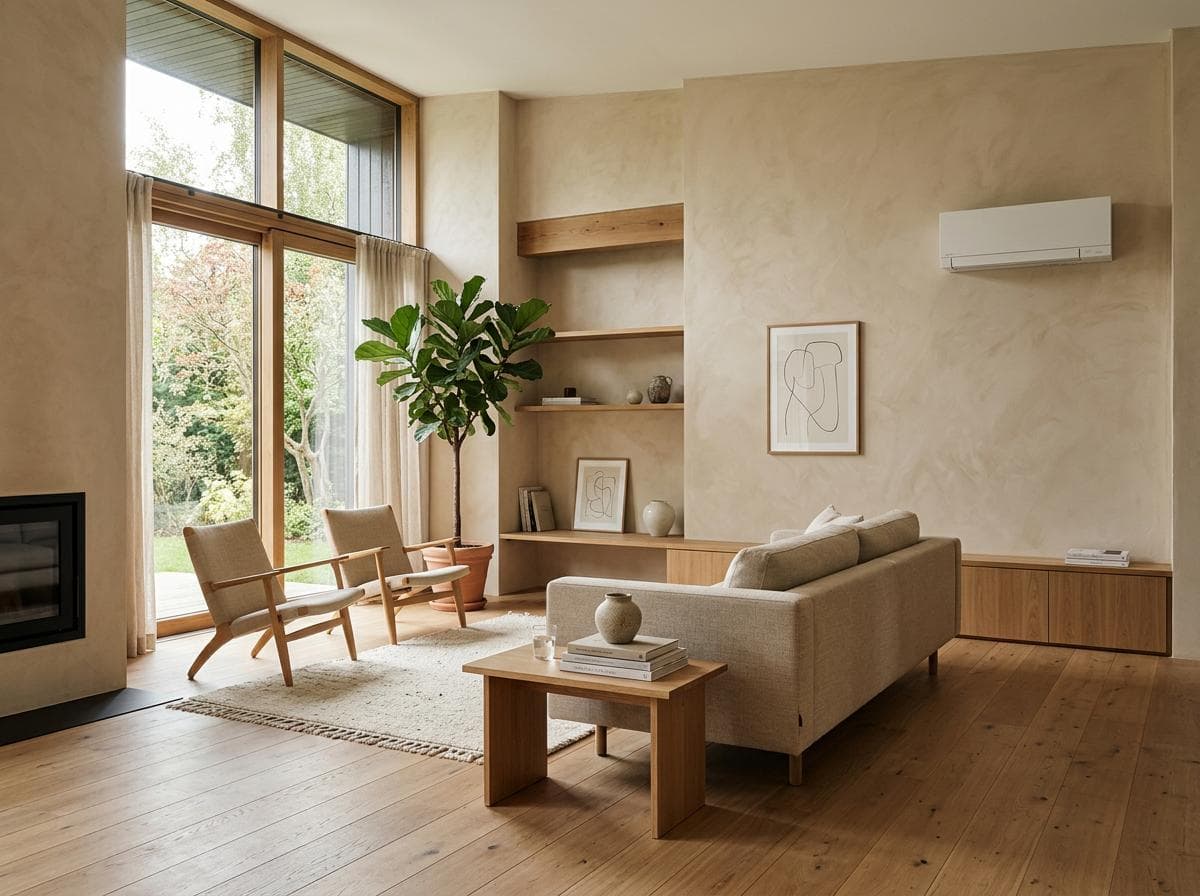 Flush ceiling cassette — concealed mini-split installation