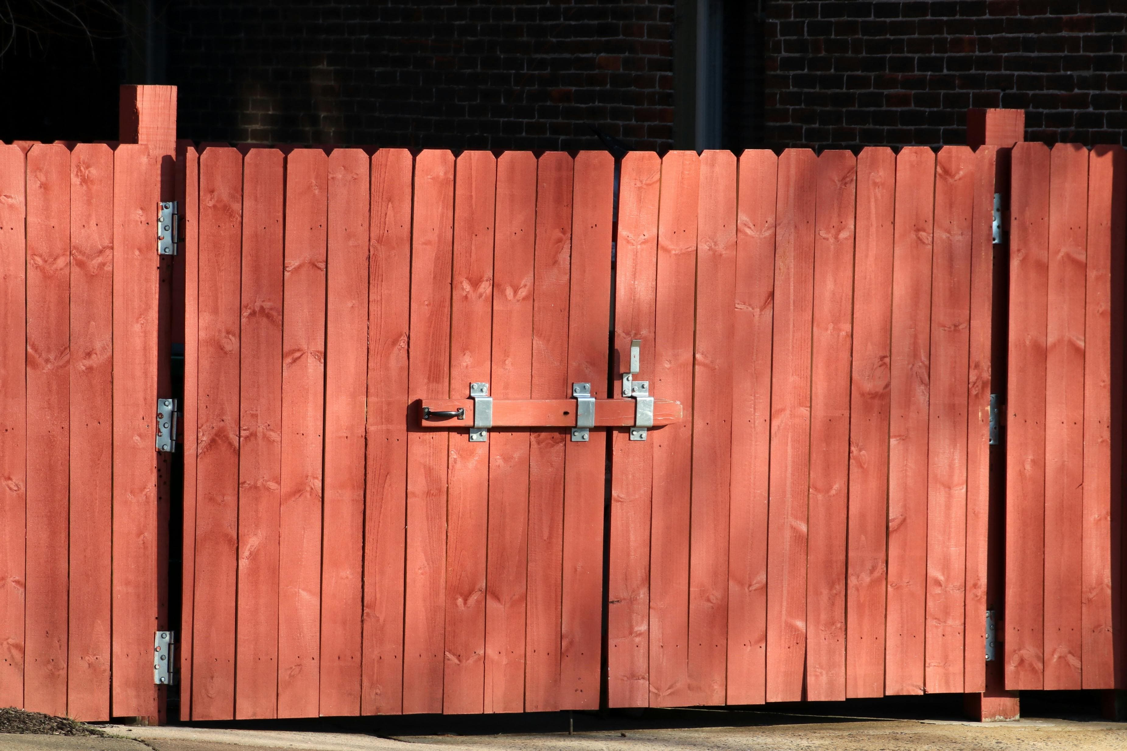 Rear yard equipment platform with cedar screen